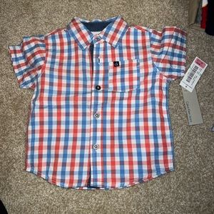 18M Calvin Klein plaid button up